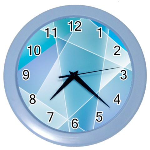 Blue Lights Color Wall Clock from ArtsNow.com Front