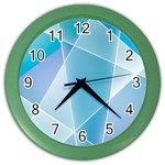 Blue Lights Color Wall Clock