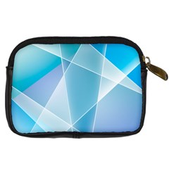 Blue Lights Digital Camera Leather Case from ArtsNow.com Back