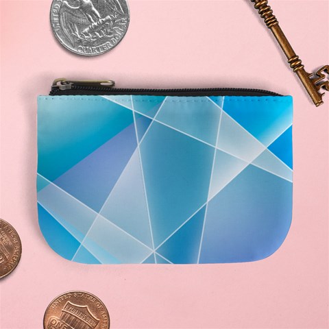 Blue Lights Mini Coin Purse from ArtsNow.com Front