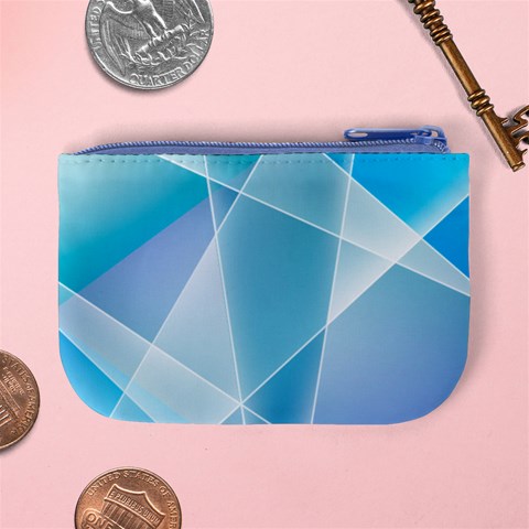 Blue Lights Mini Coin Purse from ArtsNow.com Back