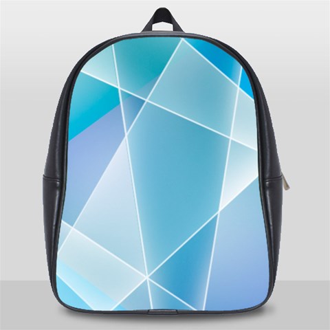 Blue Lights School Bag (Large) from ArtsNow.com Front