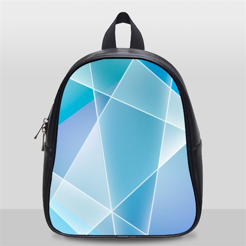 Blue Lights School Bag (Small) from ArtsNow.com Front