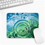 Blue Green Circle Design Small Mousepad