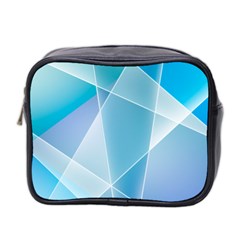 Blue Lights Mini Toiletries Bag (Two Sides) from ArtsNow.com Front