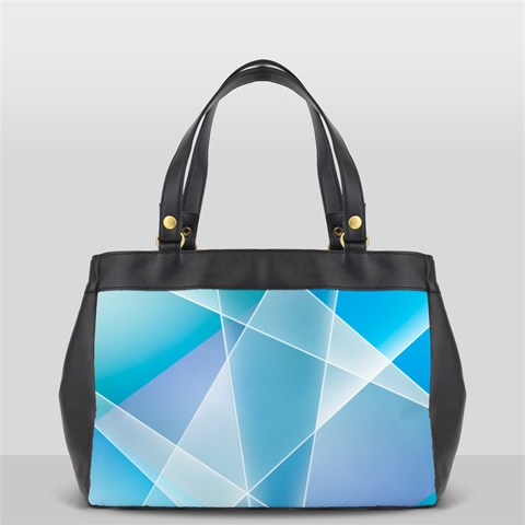 Blue Lights Oversize Office Handbag from ArtsNow.com Front