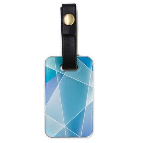 Blue Lights Luggage Tag (one side) from ArtsNow.com Front