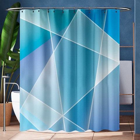 Blue Lights Shower Curtain 60  x 72  (Medium) from ArtsNow.com 60 x72  Curtain