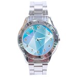 Blue Lights Stainless Steel Analogue Watch