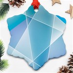 Blue Lights Ornament (Snowflake)