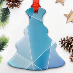 Blue Lights Christmas Tree Ornament (Two Sides) from ArtsNow.com Front