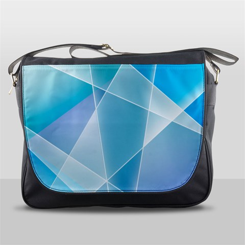 Blue Lights Messenger Bag from ArtsNow.com Front