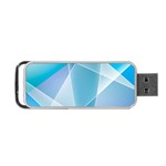 Blue Lights Portable USB Flash (One Side)