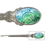 Blue Green Circle Design Letter Opener