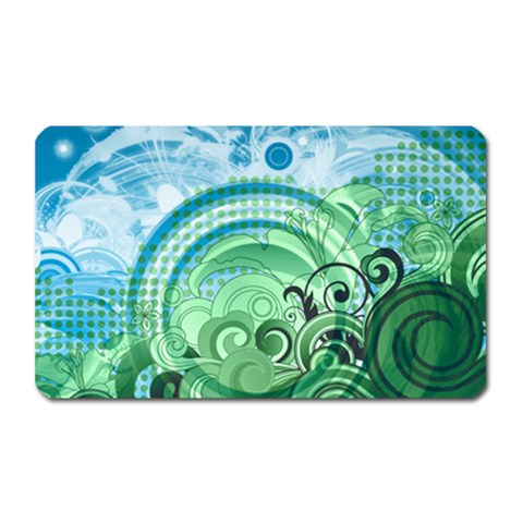 Blue Green Circle Design Magnet (Rectangular) from ArtsNow.com Front