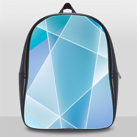 Blue Lights School Bag (XL) from ArtsNow.com Front