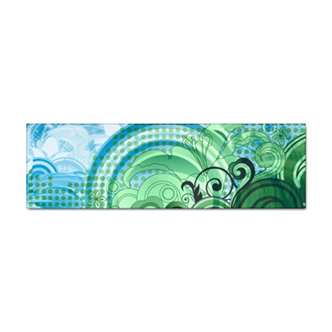 Blue Green Circle Design Sticker Bumper (100 pack) from ArtsNow.com Front