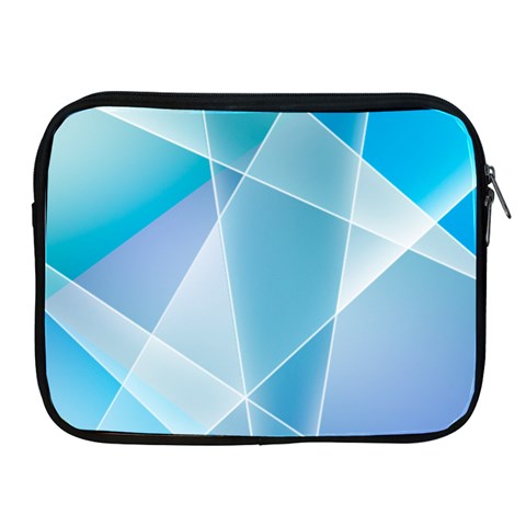 Blue Lights Apple iPad Zipper Case from ArtsNow.com Front