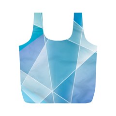 Blue Lights Full Print Recycle Bag (M) from ArtsNow.com Front