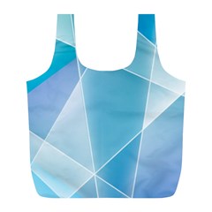 Blue Lights Full Print Recycle Bag (L) from ArtsNow.com Front