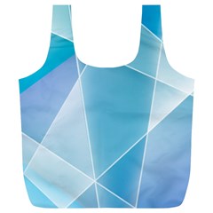 Blue Lights Full Print Recycle Bag (XL) from ArtsNow.com Front