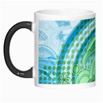 Blue Green Circle Design Morph Mug