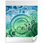 Blue Green Circle Design Canvas 36  x 48 