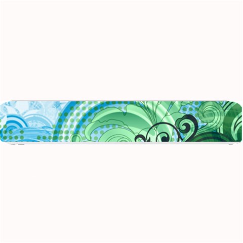 Blue Green Circle Design Small Bar Mat from ArtsNow.com 24 x4  Bar Mat