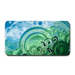 Blue Green Circle Design Medium Bar Mat