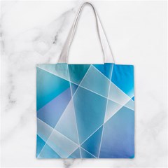 Blue Lights Zipper Grocery Tote Bag from ArtsNow.com Front