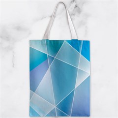 Blue Lights Zipper Classic Tote Bag from ArtsNow.com Front