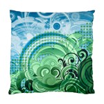 Blue Green Circle Design Standard Cushion Case (Two Sides)