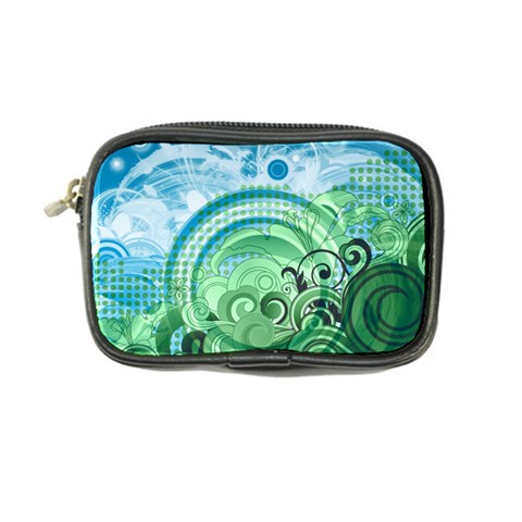 Blue Green Circle Design Coin Purse from ArtsNow.com Front