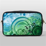 Blue Green Circle Design Toiletries Bag (One Side)