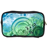 Blue Green Circle Design Toiletries Bag (Two Sides)