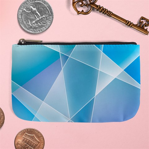 Blue Lights Large Coin Purse from ArtsNow.com Front