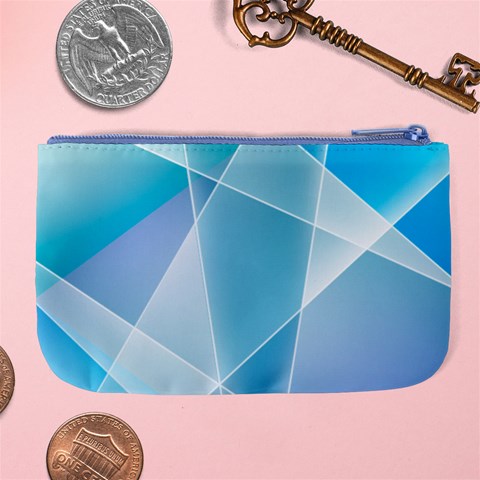 Blue Lights Large Coin Purse from ArtsNow.com Back