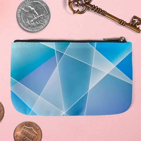 Blue Lights Large Coin Purse from ArtsNow.com Back