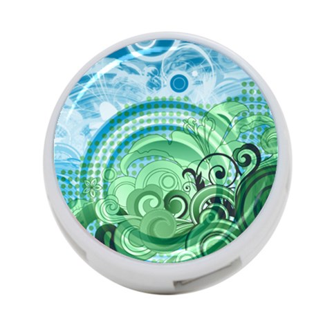 Blue Green Circle Design 4 Front