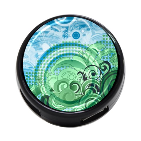 Blue Green Circle Design 4 Front