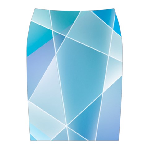 Blue Lights Midi Wrap Pencil Skirt from ArtsNow.com Back