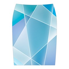 Blue Lights Midi Wrap Pencil Skirt from ArtsNow.com Back