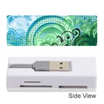 Blue Green Circle Design Memory Card Reader (Stick)