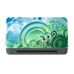 Blue Green Circle Design Memory Card Reader with CF