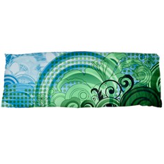 Blue Green Circle Design Body Pillow Case Dakimakura (Two Sides) from ArtsNow.com Front