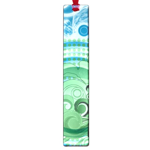 Blue Green Circle Design Large Book Mark from ArtsNow.com Front