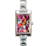 Ball Art Rectangle Italian Charm Watch