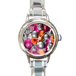 Ball Art Round Italian Charm Watch