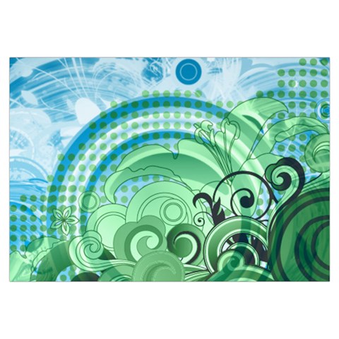 Blue Green Circle Design Samsung Galaxy Note 4 Case (White) from ArtsNow.com Front