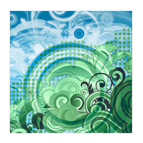 Blue Green Circle Design Duvet Cover (Queen Size) from ArtsNow.com Front